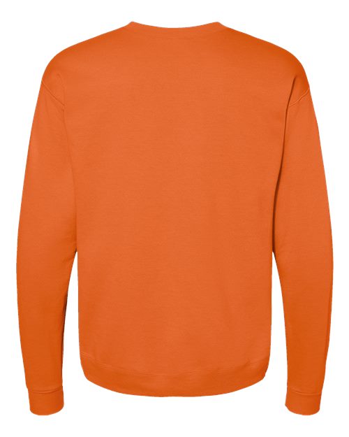 Unisex EcoSmart® Crewneck Sweatshirt - Safety Orange Back
