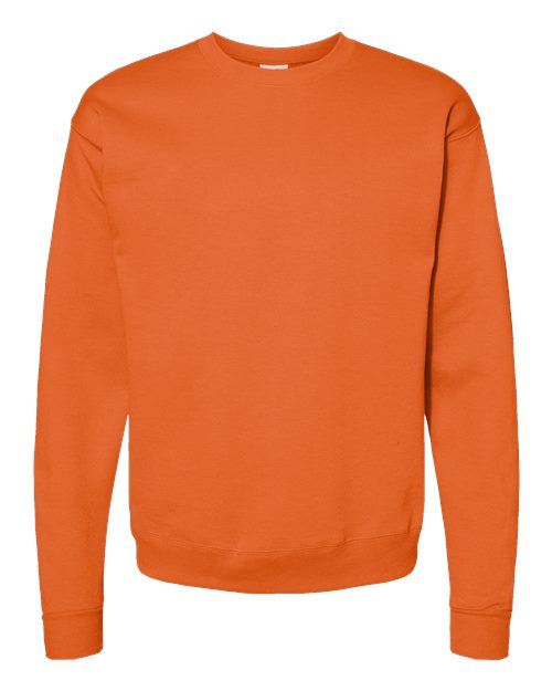 Unisex EcoSmart® Crewneck Sweatshirt - Safety Orange Front