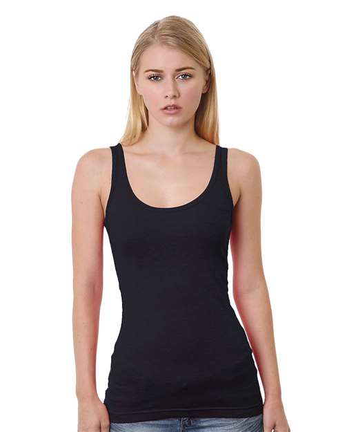 Bayside Women's USA-Made Tank Top - Black Front