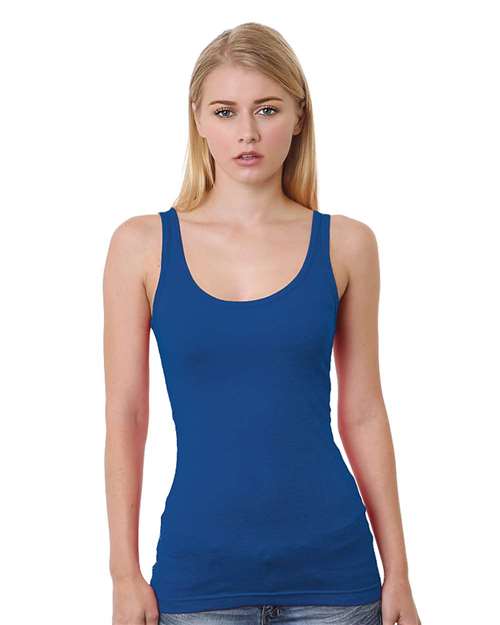 Bayside Junior's USA-Made Tank Top - Royal Blue Front