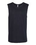 Next Level Unisex Lightweight Cotton/Poly Muscle Tank - Black Front