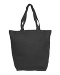 Liberty Bags Allison Cotton Canvas Tote - Black Front