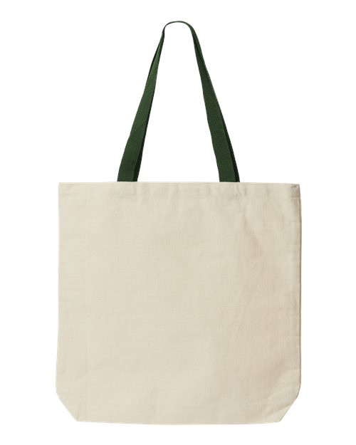 Liberty Bags Jennifer Cotton Canvas Tote - Natural/ Forest Front