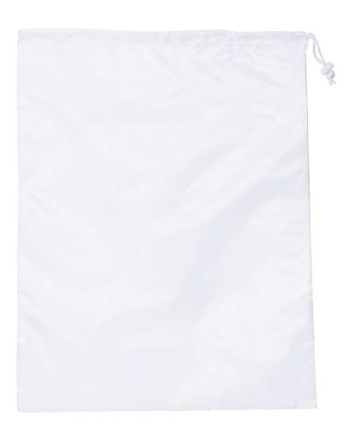 Liberty Bags Drawstring Laundry Bag - White Front