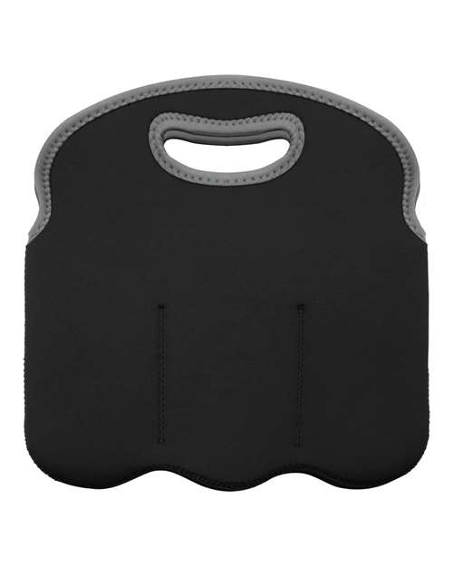 OAD Insulated Neoprene Six-Pack Tote - Black Front