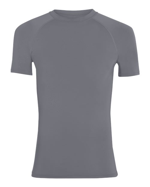 Augusta Sportswear Men's Hyperform Compression Raglan T-Shirt - Graphite Front