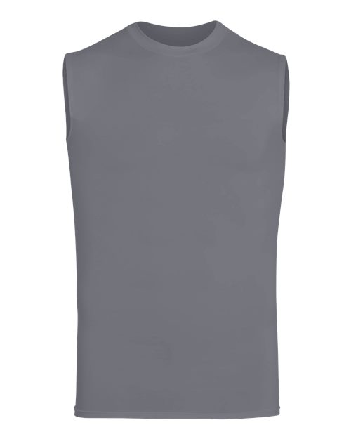 Augusta Sportswear Unisex Hyperform Sleeveless Compression Shirt - Graphite Front