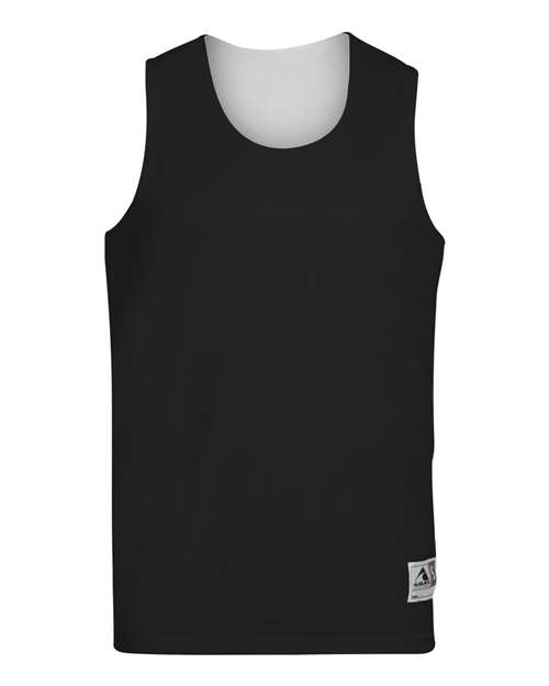 Augusta Sportswear Unisex Reversible Wicking Tank Top - Black/ White Front