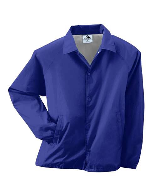 Augusta Sportswear Men's Coach's Jacket - Purple Front