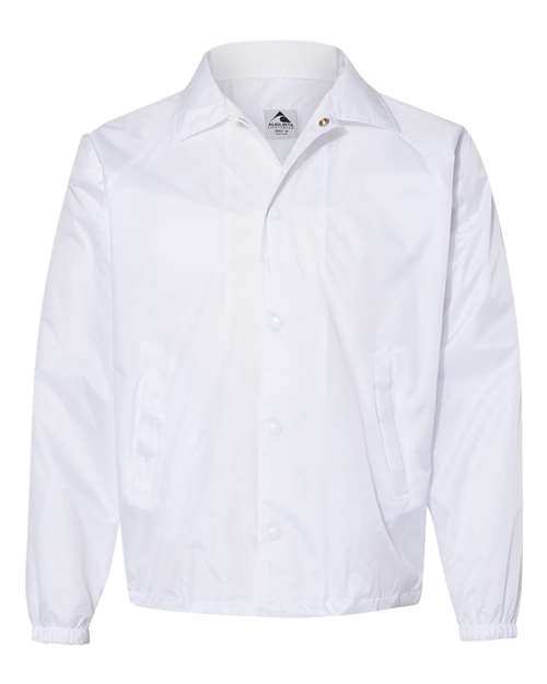 Augusta Sportswear Men's Coach's Jacket - White Front