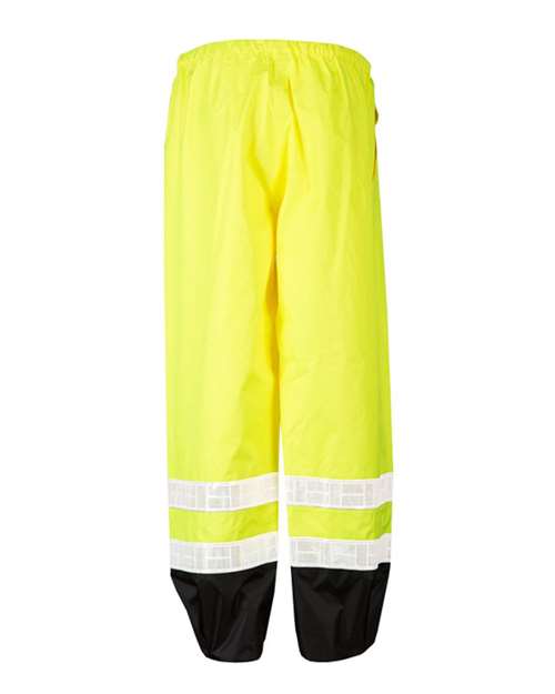 Kishigo Unisex Storm Stopper Pro Rainwear Pants - Back