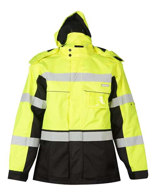 Kishigo Unisex Premium Black Series® Parka - Lime Front