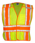 Kishigo Unisex Four Season Breakaway Vest - Lime Front
