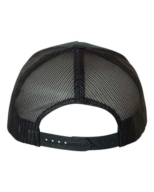 Five-Panel Retro Trucker Cap - Black Back