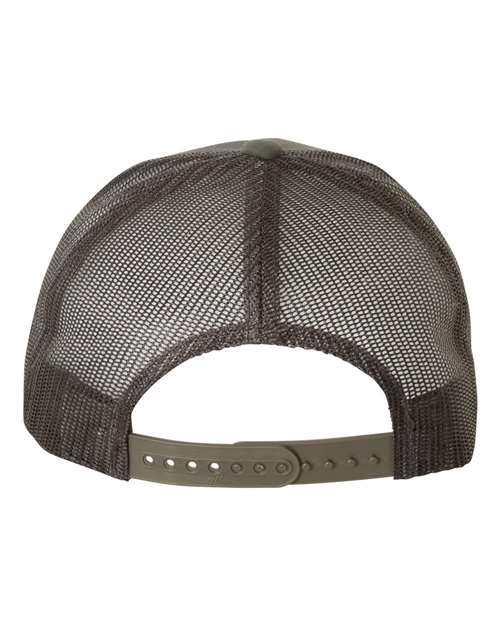 Five-Panel Retro Trucker Cap - Charcoal Back