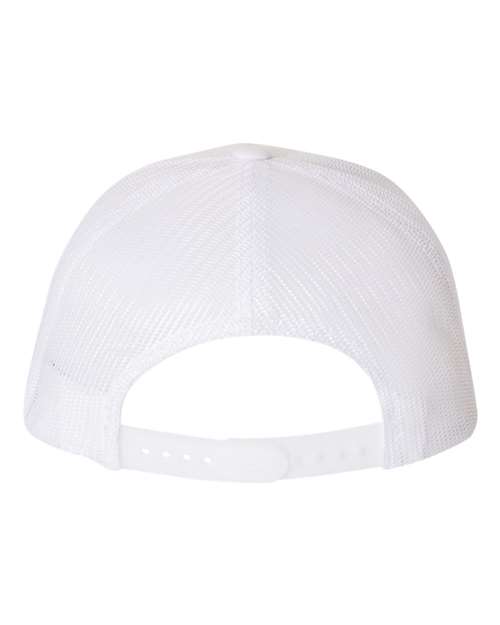 Five-Panel Retro Trucker Cap - White Back