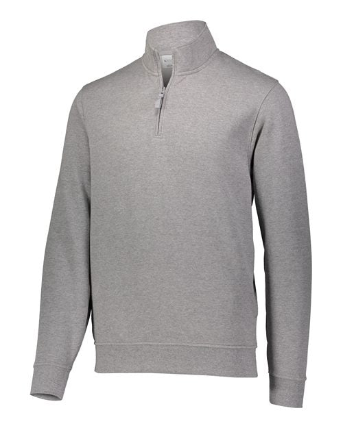 Augusta Sportswear Men's 60/40 Quarter-Zip Pullover - Charcoal Heather Front
