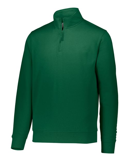 Augusta Sportswear Men's 60/40 Quarter-Zip Pullover - Dark Green Front