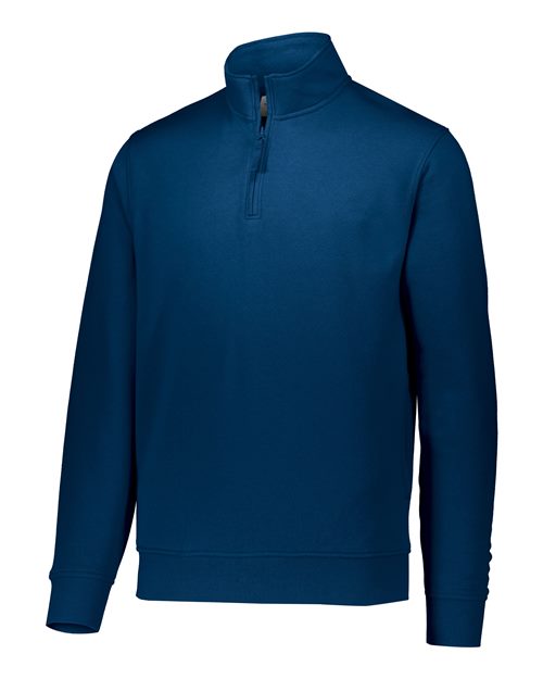 Augusta Sportswear Men's 60/40 Quarter-Zip Pullover - Navy Front