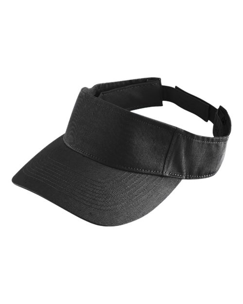 Augusta Sportswear Sport Twill Visor - Black Front