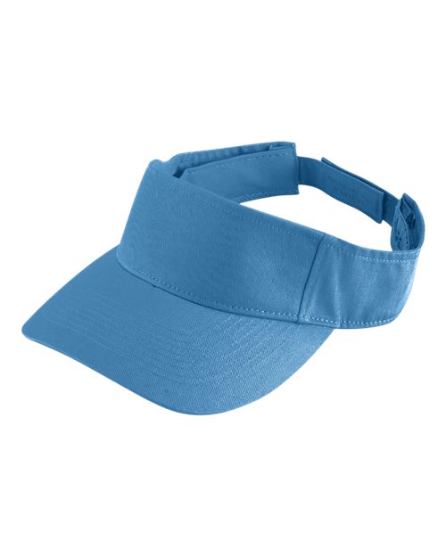 Augusta Sportswear Sport Twill Visor - Columbia Blue Front