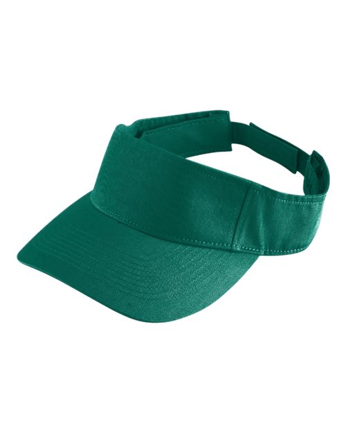 Augusta Sportswear Sport Twill Visor - Dark Green Front