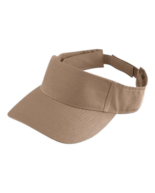 Augusta Sportswear Sport Twill Visor - Khaki Front