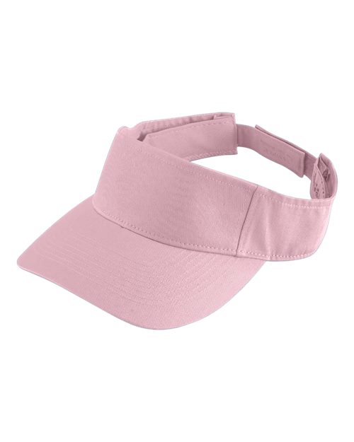 Augusta Sportswear Sport Twill Visor - Light Pink Front