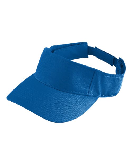 Augusta Sportswear Sport Twill Visor - Royal Front