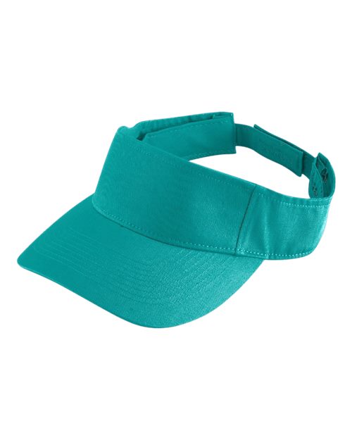 Augusta Sportswear Sport Twill Visor - Teal Front