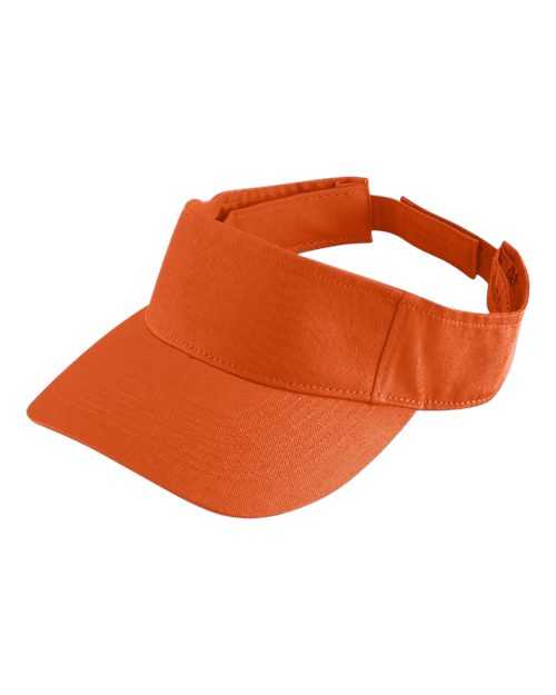 Augusta Sportswear Sport Twill Visor - Orange Front