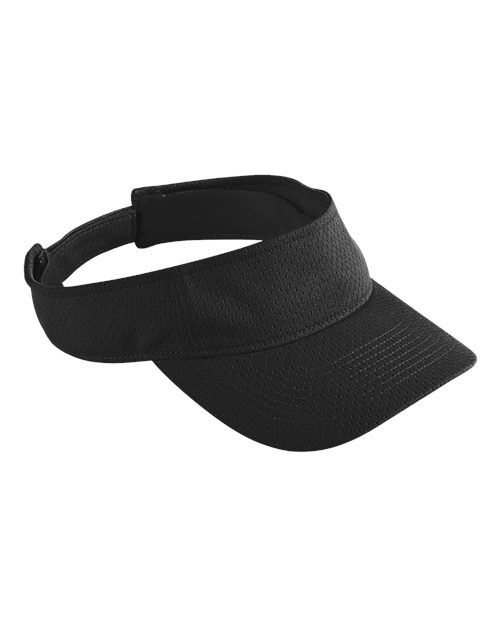 Augusta Sportswear Athletic Mesh Visor - Black Front
