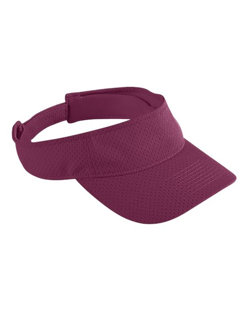 Augusta Sportswear Athletic Mesh Visor - Maroon Front
