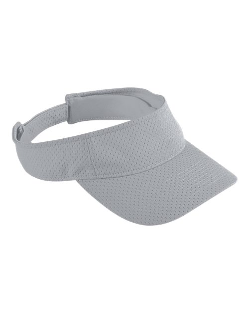 Augusta Sportswear Athletic Mesh Visor - Silver Grey Front