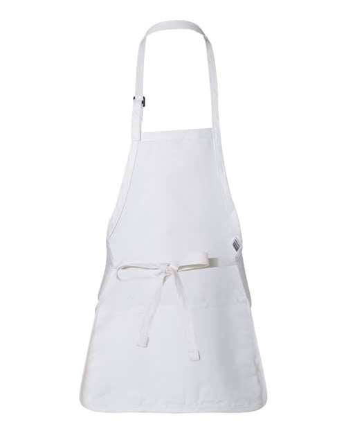 Full-Length Apron with Pouch Pocket - White Back