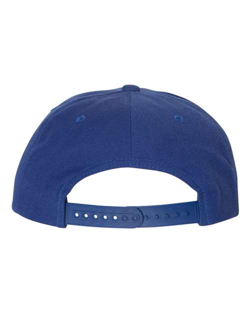 Premium Five-Panel Snapback Cap - Royal Back