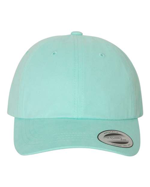 Peached Cotton Twill Dad Hat - Diamond Blue Front