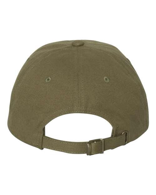 Peached Cotton Twill Dad Hat - Loden Back