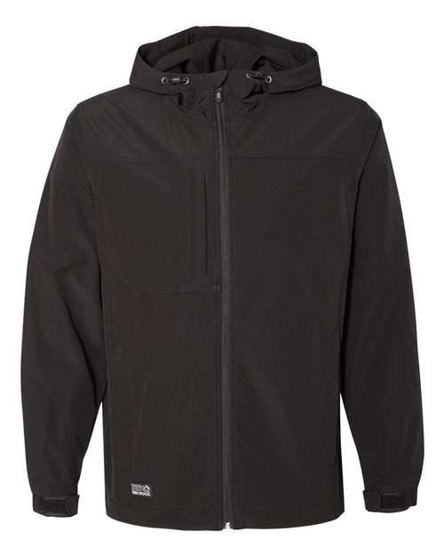 DRI DUCK Men's Apex Soft Shell Hooded Jacket - Black Front
