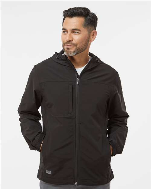 DRI DUCK Men's Apex Soft Shell Hooded Jacket - Model Front