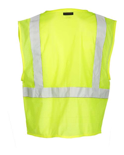 Kishigo Unisex Self Extinguishing Mesh Vest - Back