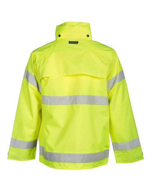 Kishigo Unisex Storm Stopper Rainwear Jacket - Back
