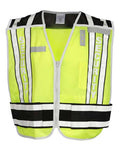 Kishigo Unisex Security Vest - Lime/ Black Front