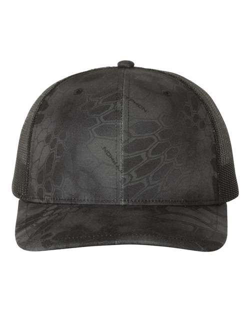 Richardson Printed Trucker Cap - Kryptek Typhon/ Black Front