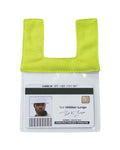 Kishigo Retractable Clear ID Pocket - Lime Front