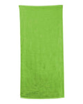 Carmel Towel Company Velour Beach Towel - Kiwi Front