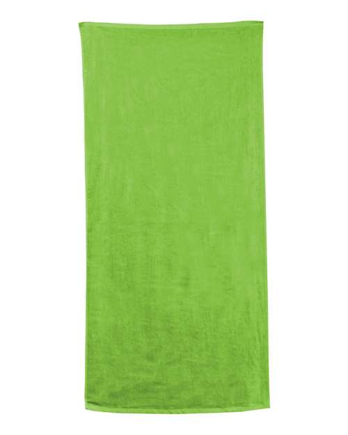 Carmel Towel Company Velour Beach Towel - Kiwi Front