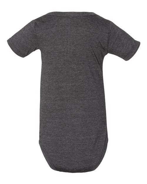 Infant Jersey One Piece - Dark Grey Heather Back