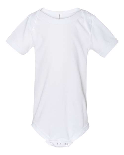 Infant Jersey One Piece - White Front