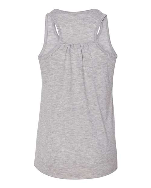 BELLA + CANVAS Youth Flowy Racerback Tank - Back